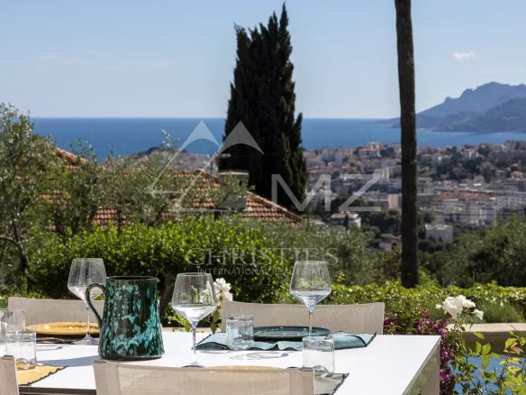 Hauteurs de Cannes – Vue Mer Panoramique et Esterel