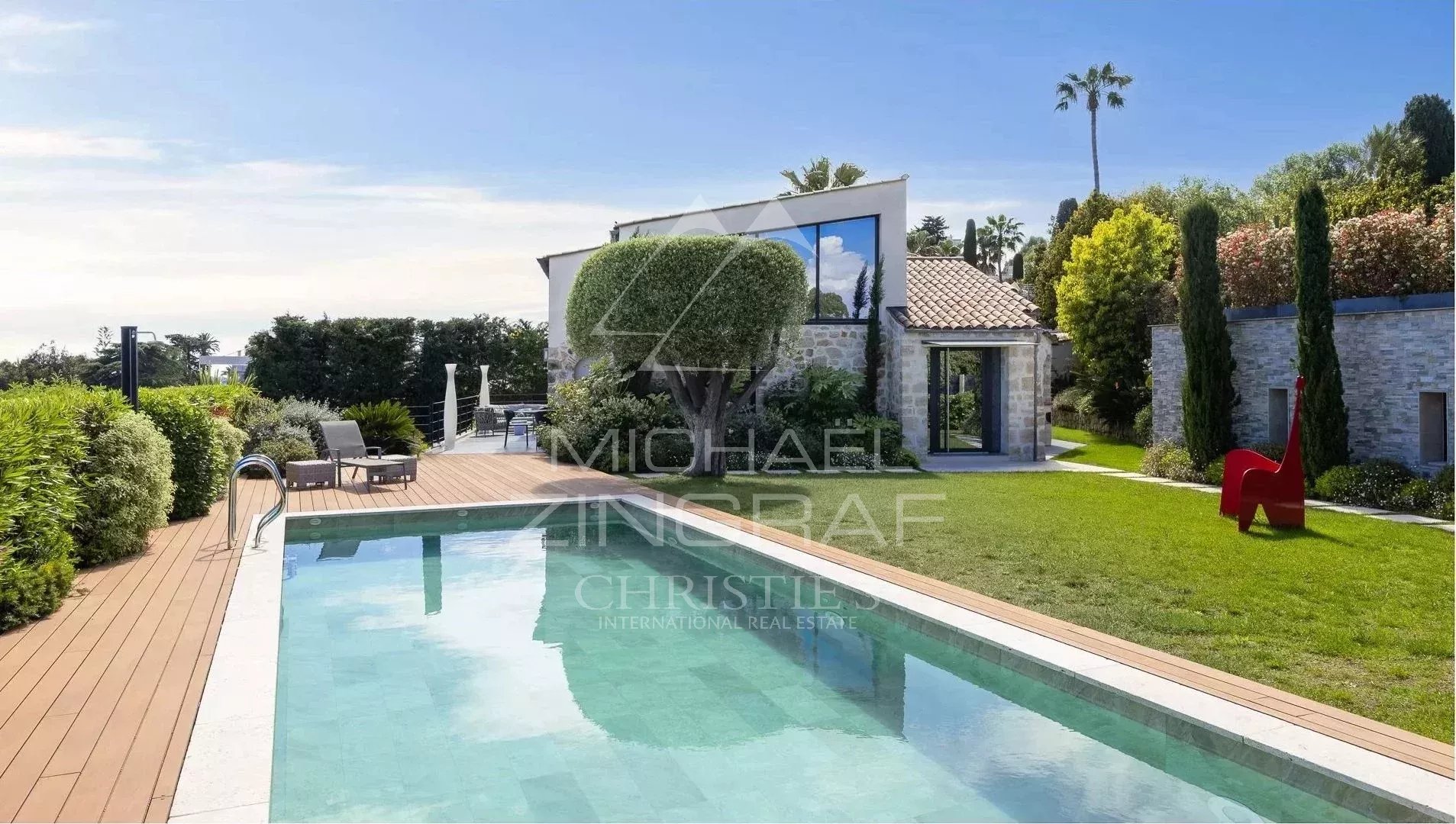 Eden Villa in Cannes Modern villa with pool, garden and sea view in Cannes Eden