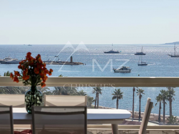 Cannes – Croisette – 3 pièces vue mer panoramique