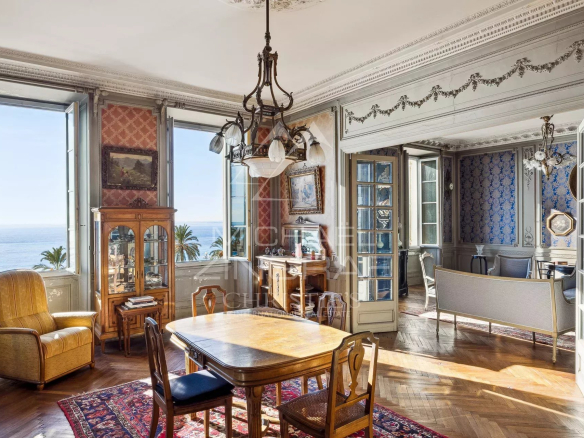 OLD NICE – EXCEPTIONAL 5-ROOM APARTMENT WITH SEA VIEW