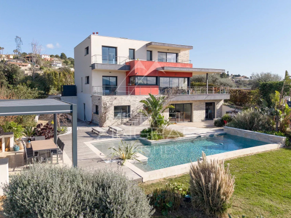 Nice – Crémat – Contemporary villa with panoramic views