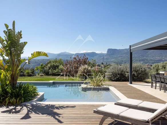 Nice – Crémat –  Villa contemporaine avec vue panoramique