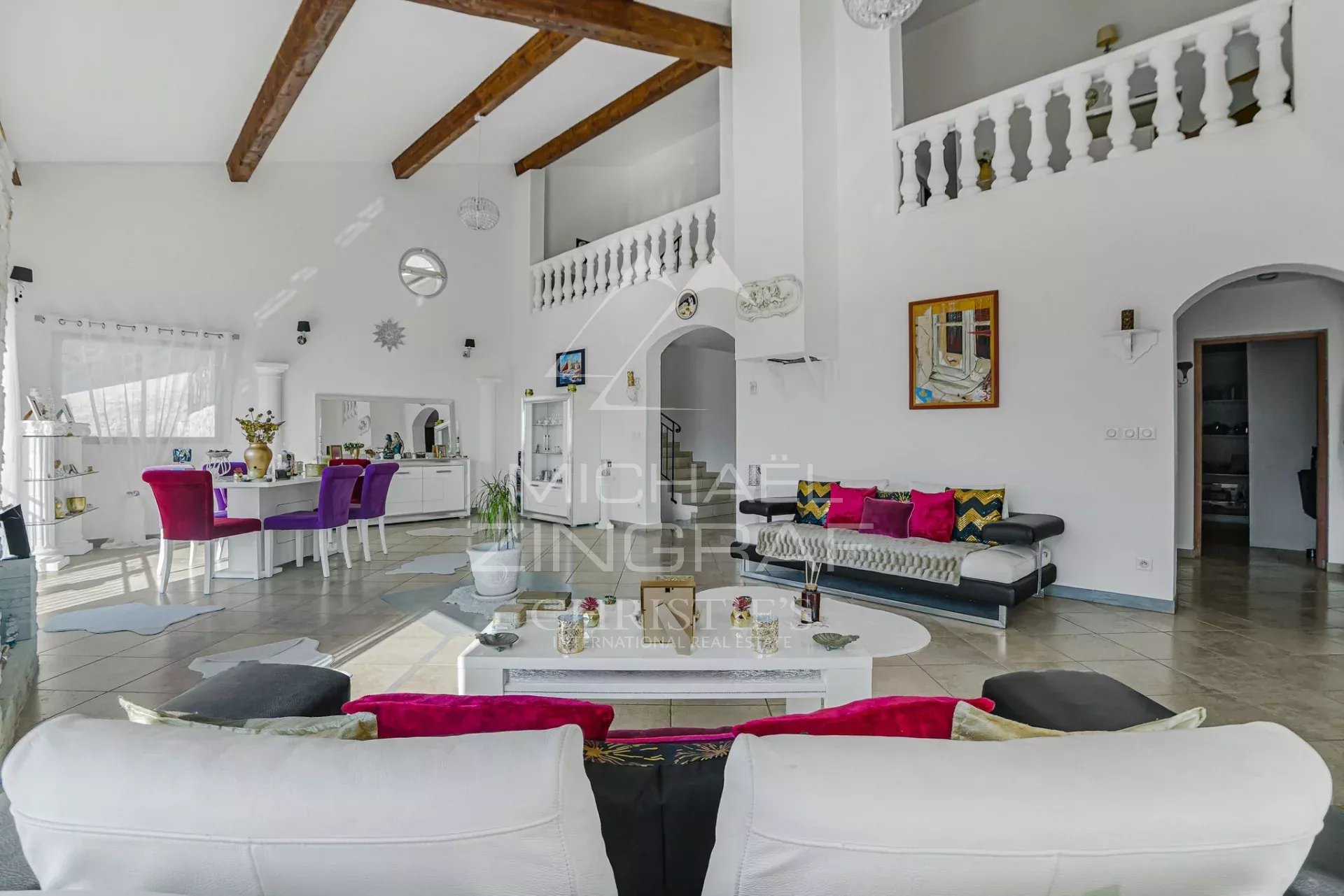 Interior of a property in Colomars Interior of a modern property in Colomars with a bright living room and contemporary furniture.