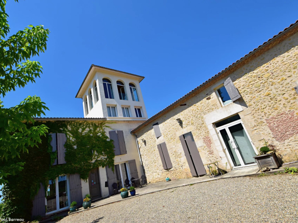 CHATEAU VITICOLE, BORDEAUX, SAUTERNES,  VUE PANORAMIQUE UNIQUE