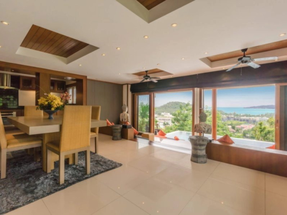 Splendid Villa nestled in the trees above Surin Beach