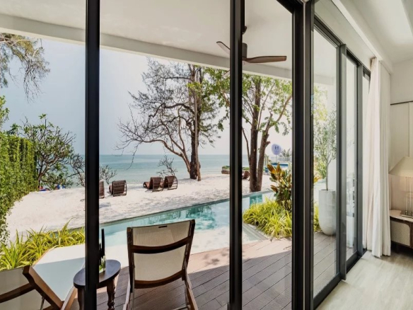 Appartement luxueux situé en bord de plage