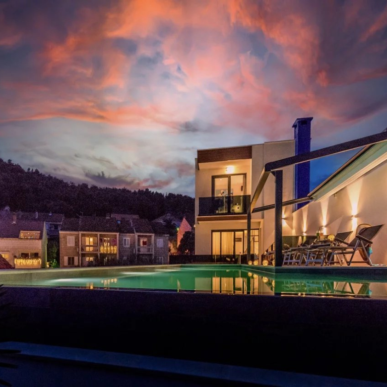 Villa en bord de mer sur l’île de Hvar