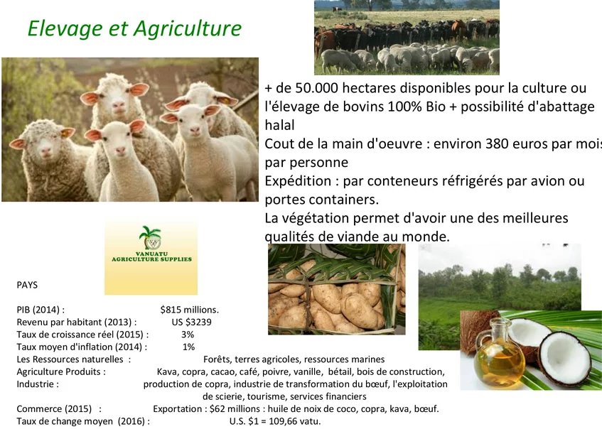 Dossier Confidentiel : Terrain au Vanuatu Dossier sur un terrain de 63 hectares au Vanuatu, avec des informations économiques et géographiques.