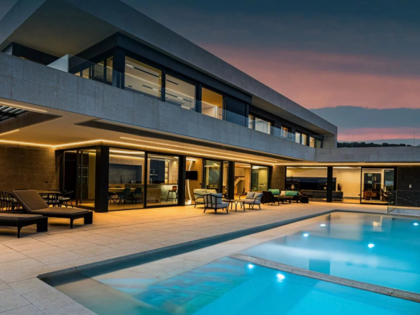 VILLA ATLAS – SUPERB CONTEMPORARY STYLE LUXURY VILLA WITH PANORAMIC OVER THE SEA IN THE PRESTIGIOUS LA RESERVA DE SOTOGRANDE.