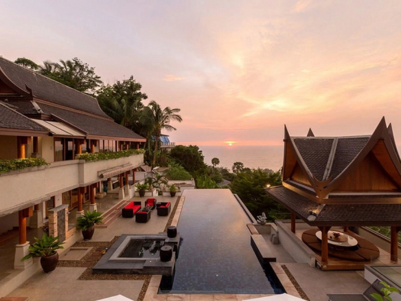 A highly private tropical villa, located in the Surin Hills with panoramic sea views.