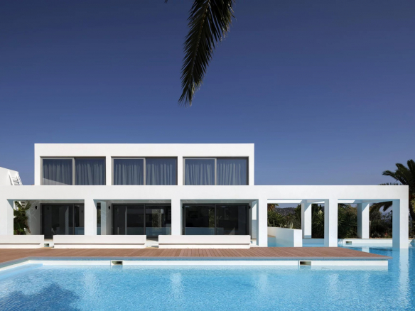 This Villa, located near Ermioni in the eastern Peloponnese, embodies the essence of contemporary luxury living.