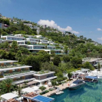 Set of apartments located by the sea