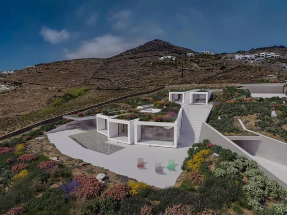 Magnifique villa sur la cote Ouest de Mykonos