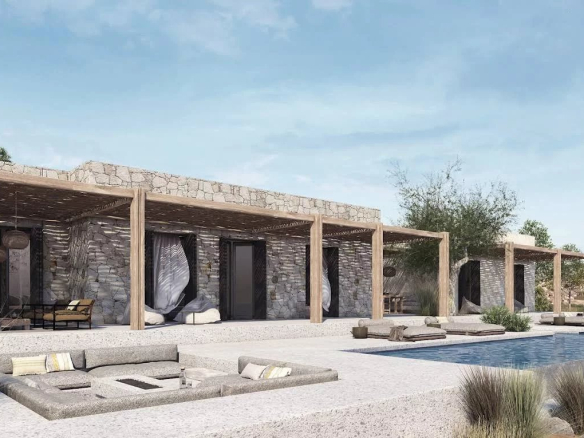 Villa avec une vue unique située à Folegrandos