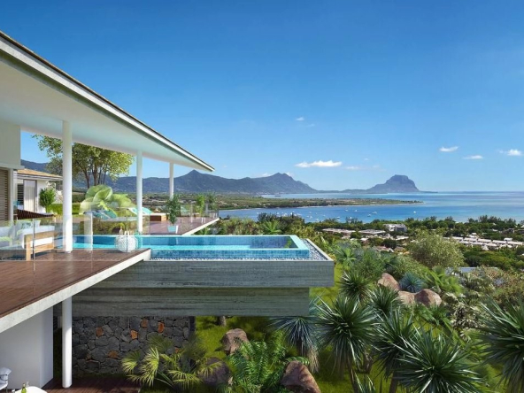 Rares Villas vue mer sur Le MORNE, lotissement de la Plantation Marguery