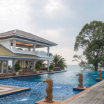 Luxury villa in villa with private beach