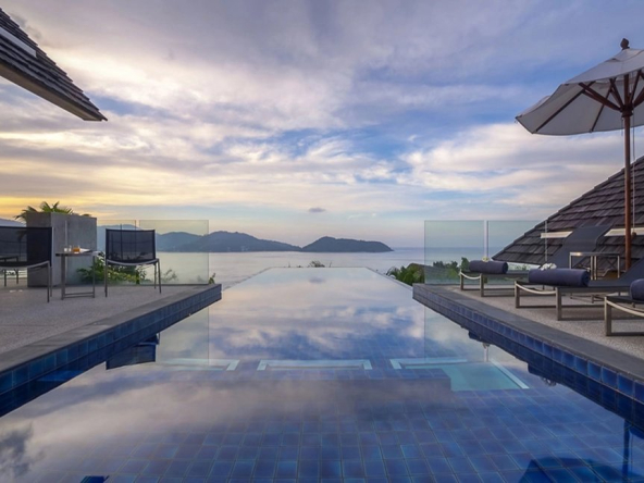 Magnificent Villa with stunning ocean views encompassing the hills, town and beach scenery of Patong Bay.