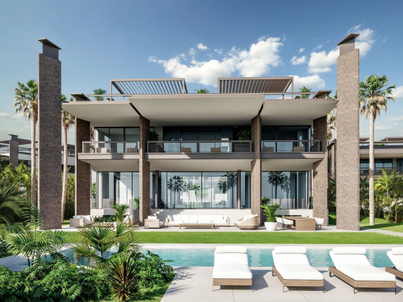 8 contemporary style villas from a distance from Puerto Banus