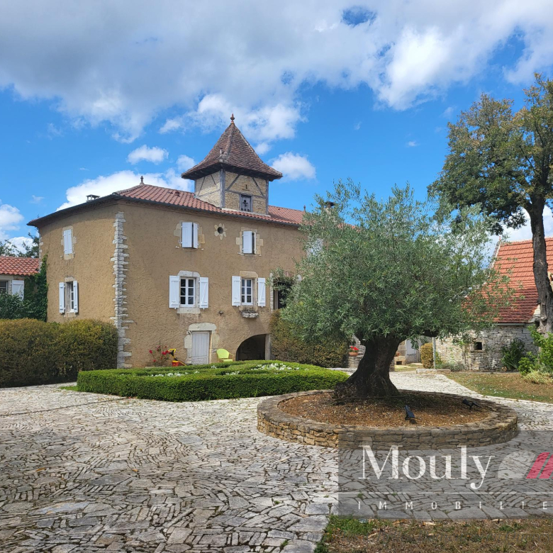 PROPRIÉTÉ DE CHARME SUR UN SITE EXCEPTIONNEL ENTRE QUERCY ET