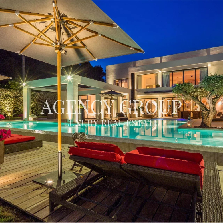 CANNES/CALIFORNIE – 13 CHAMBRES + STAFF – PISCINE CHAUFFEE – VUE MER