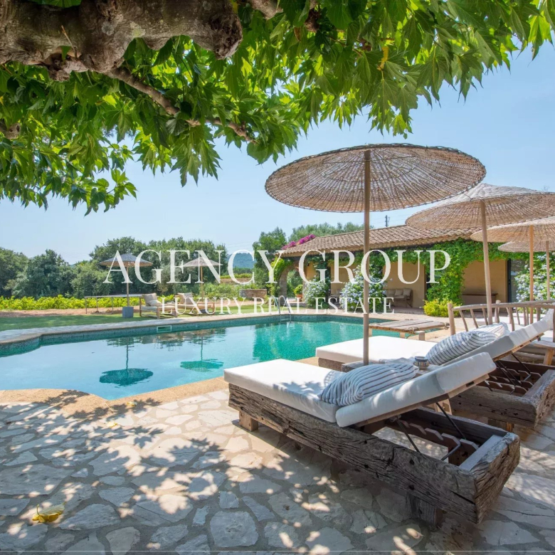 LOCATION VILLA DE LUXE CANNES – 4 CHAMBRES – PISCINE CHAUFFÉE – DOMAINE PRIVÉ