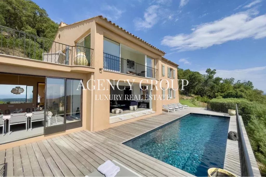 GULF OF SAINT-TROPEZ/GRIMAUD – SECURE – SEA VIEW – PRIVATE ESTATE – 5 BEDROOM VILLA + STAFF