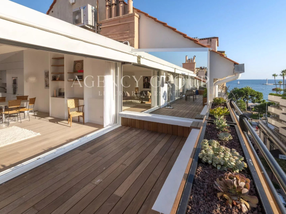 Croisette rear canes - Renovated penthouse for sale by agency group
