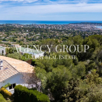 PROCHE CANNES VUE PANORAMIQUE MER PISCINE
