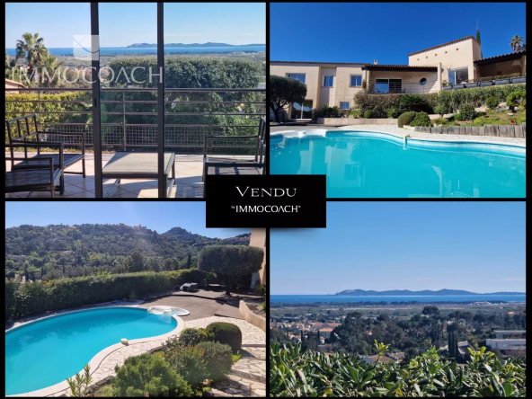 Villa vue dégagée mer et collines & Piscine
