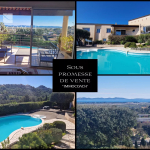 Villa vue dégagée mer et collines & Piscine