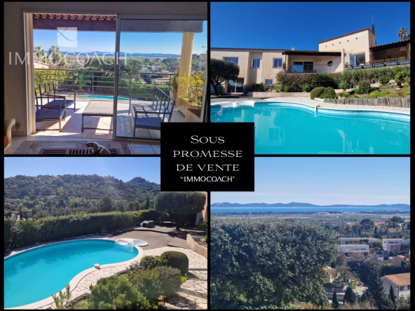Villa vue dégagée mer et collines & Piscine