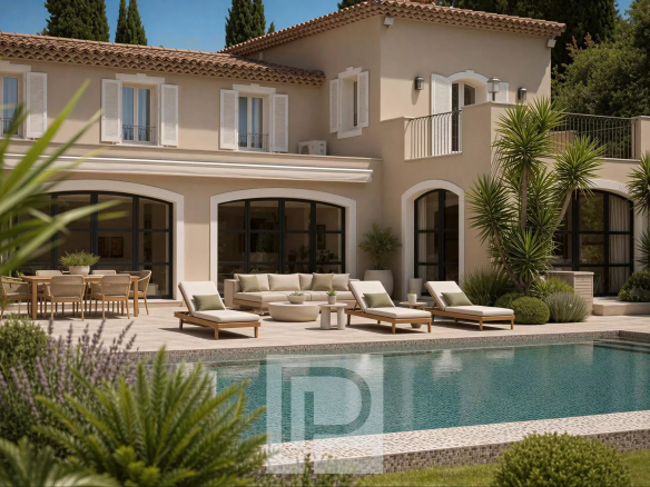 Villa moderne avec piscine chauffée et jardin à Mougins