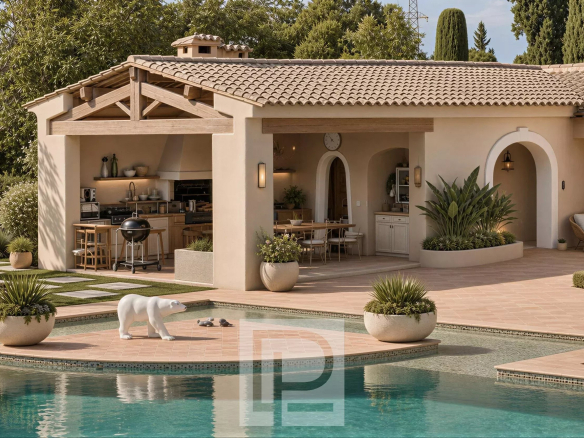 Villa moderne avec piscine chauffée et espace extérieur à Mougins