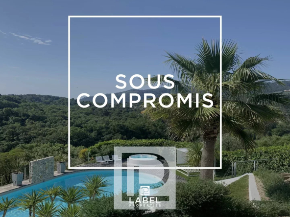 Superbe villa d’architecte avec vue panoramique proche Mougins et bord de mer