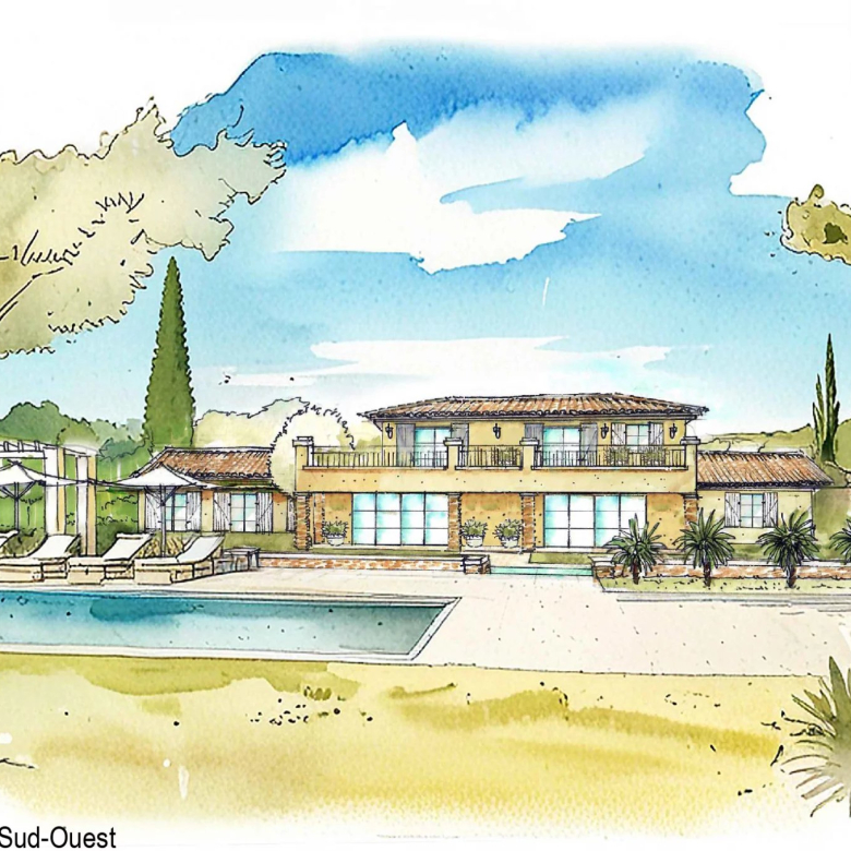 Villa to Renovate/Extend with Sea View, Domaine de Bartole