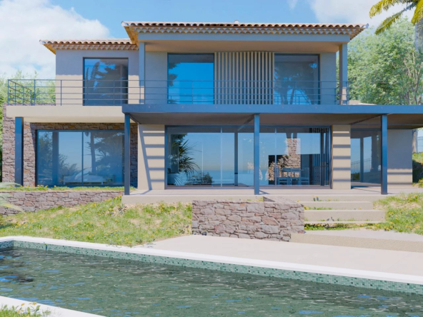 Villa neuve vue mer, Centre de Sainte-Maxime