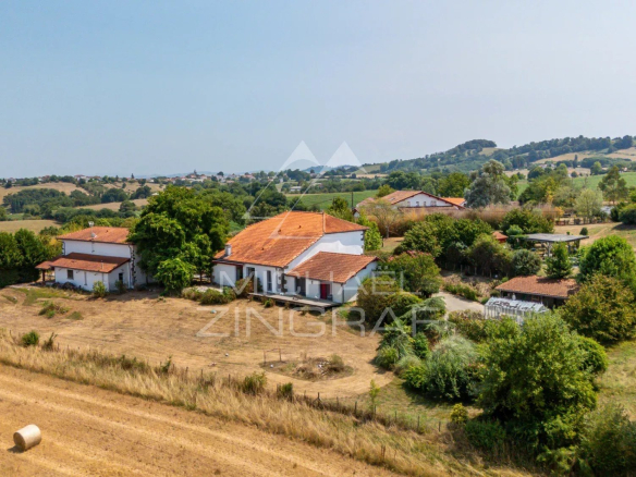 Deux maisons de caractère sur un terrain de plus de 5 000 m² à Luxe-Sumberraute.
