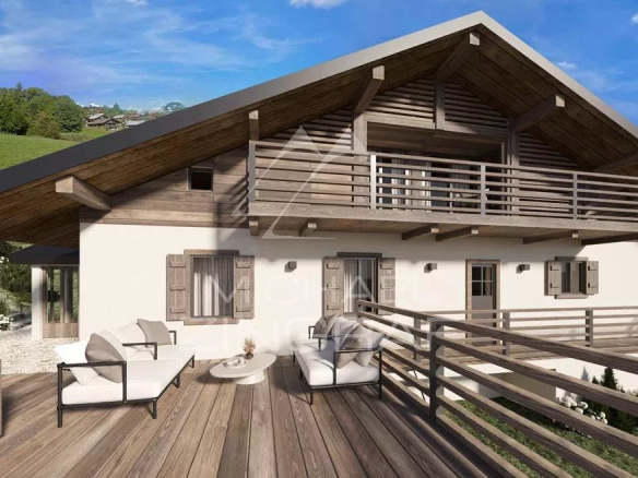 Renovated old farmhouse – Mont-Blanc view – Peace and authenticity