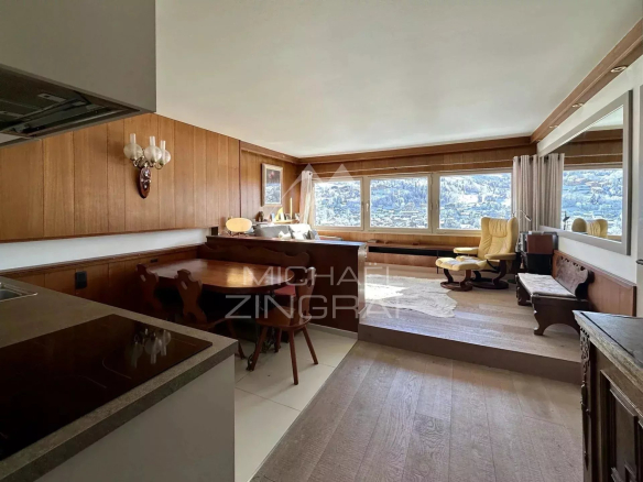 3-room apartment – Ski in &amp; out – Everything on foot – Peace and quiet with panoramic views