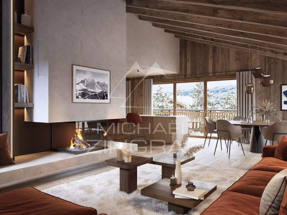 Neuf attique Premium 4 chambres – Centre village de Megève