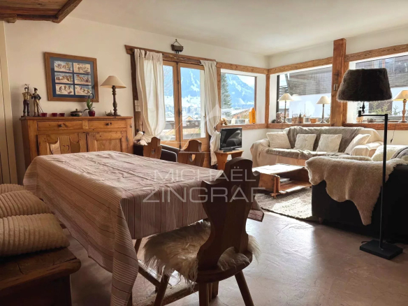 Megève Jaillet “tout à pied” – Appartement 2 chambres –  Calme vue – “Coup de coeur”