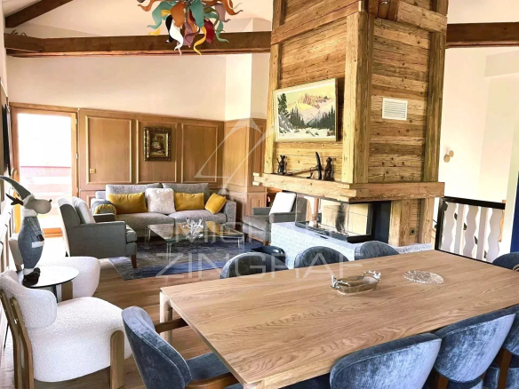 Chalet rare au coeur de Megève rénové à neuf – Vue panoramique & calme