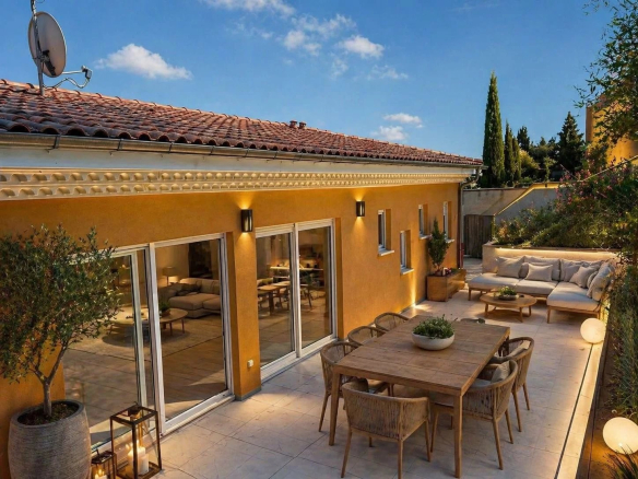 MOUGINS- Belle individuelle 5P avec piscine