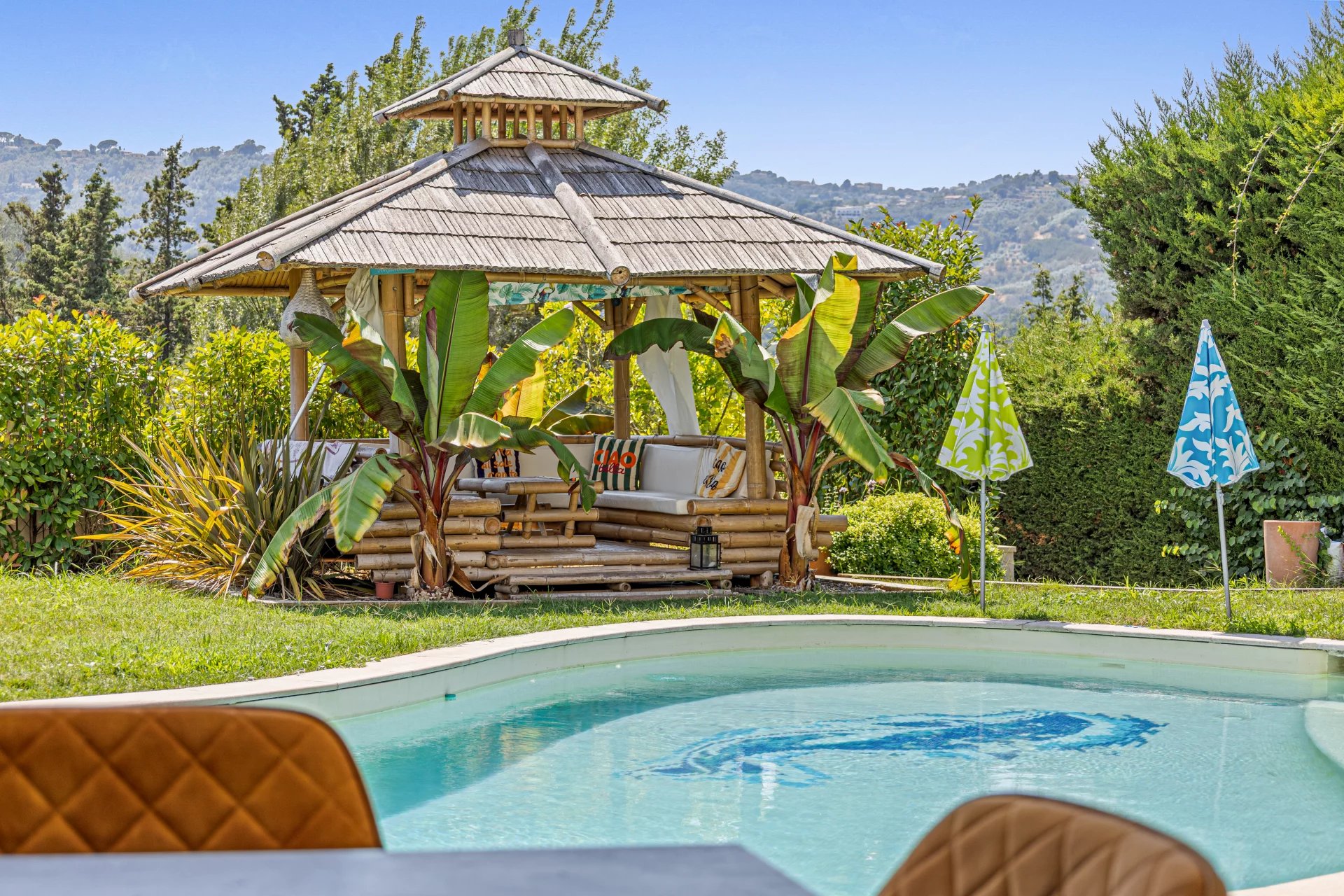 Villa with swimming pool in Auribeau-sur-Siagne Villa with swimming pool and gazebo in a green garden in Auribeau-sur-Siagne.