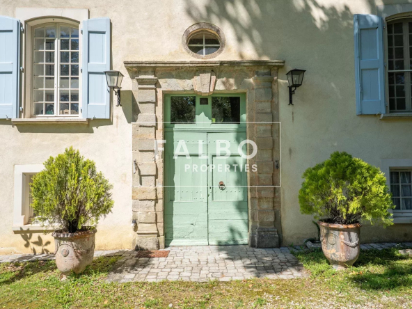 Château restored for sale near Anduze and Uzès at the doors of the Cévennes