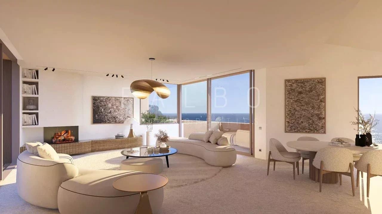 Interior of a modern villa in Cassis Interior of a modern architect-designed villa with sea views, contemporary furniture and natural light.
