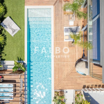 Contemporary villa view sea swimming pool bandol