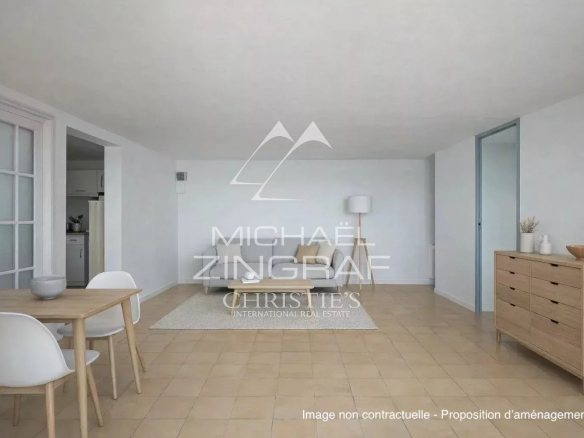 Interior of a modern property with minimalist furniture and natural light.