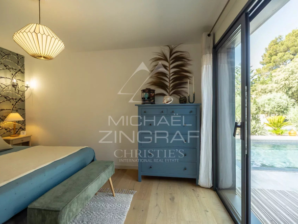Room in a contemporary property with outdoor access and modern decor.
