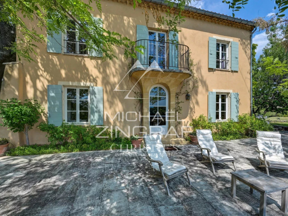 19th century Provençal country house with garden, Jouques, France.